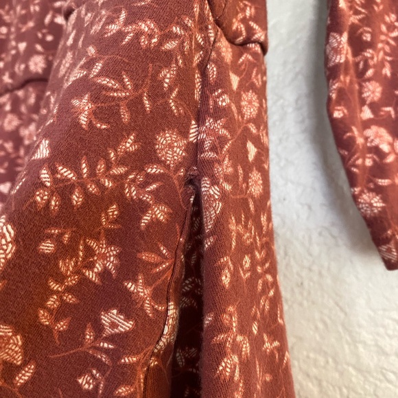 Pact Dusty Rose Floral V-Neck Dress - Picture 3 of 3